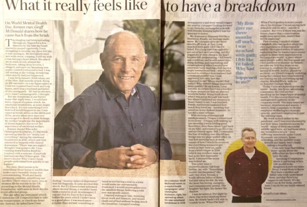 Mental Health article in The Telegraph